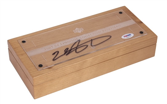 LeBron James Signed 2003/04 Upper Deck Exquisite Holder Box